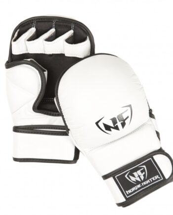 Nordic Fighter Mma Handsker Shooto Gloves Pro White Kunstlæder Small