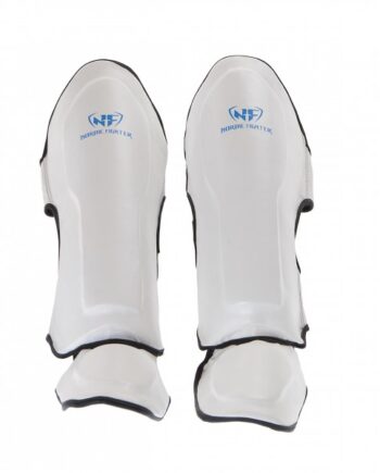 Nordic Fighter Shin Guards Instep Type   Benskinne Hvid Læder Small