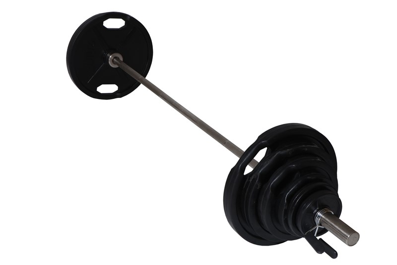 Peak Fitness 95 Kg 50 Mm Vægtsæt Gummi Sort
