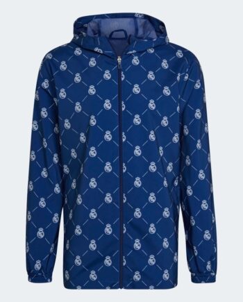 Real Madrid Wind Breaker Blue By Adidas-