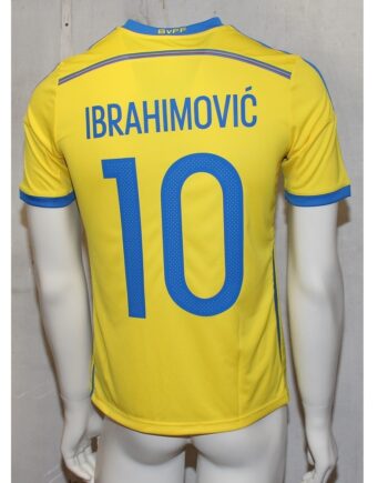 Sweden Home Jersey 2013 15 Youth Ibra 10-176