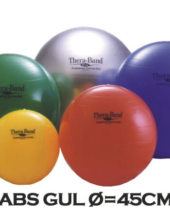 Thera-band Terapibold   Træningsbold 45cm Gul  Inkl  Abs