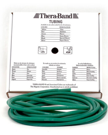 Thera-band Tubing Level   Hård Træningselastik Grøn   5m
