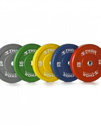Thor Fitness Farvet Bumper Vægtskiver 25kg   50mm    Stk