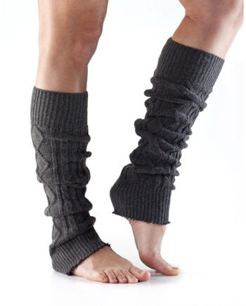 Toesox Legwarmers Knee High  Mørkgrå