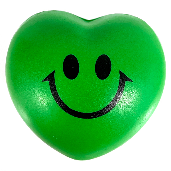 Anti Stress Hjerte Smiley Bold  Grøn