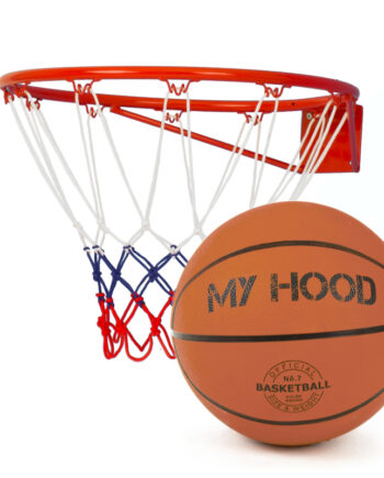 Basketkurv Med Net Og Bold