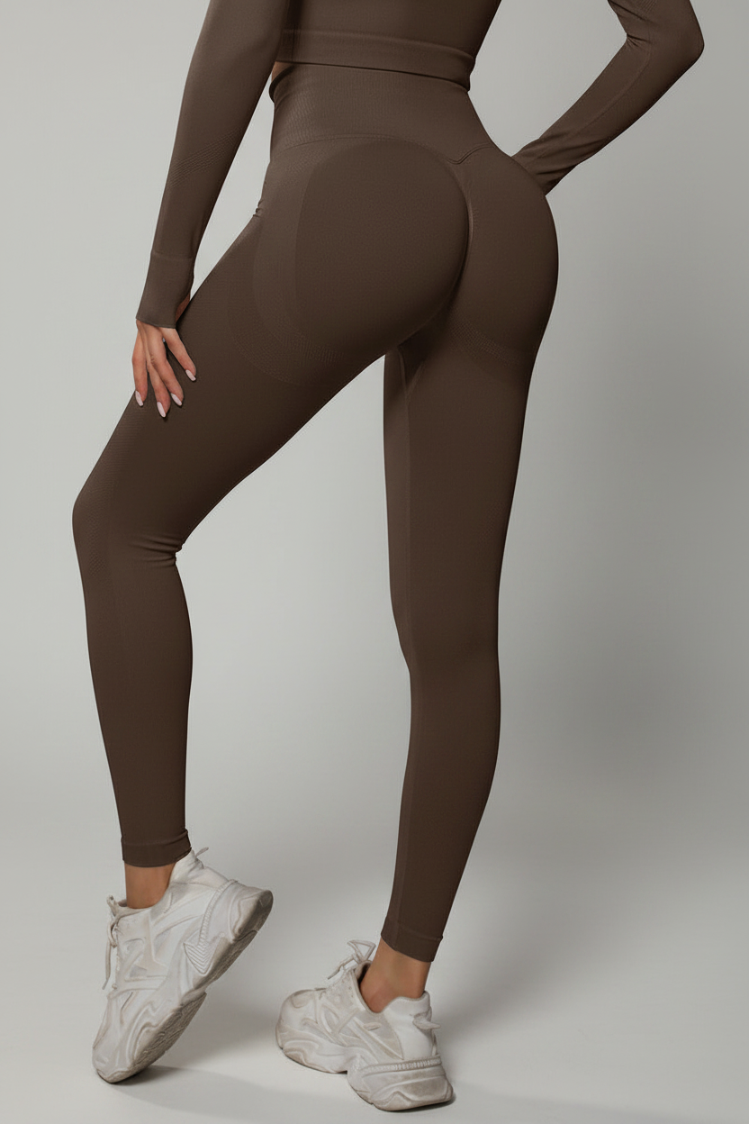 Bodycurve Scrunch Tights   Brown Small   Brown