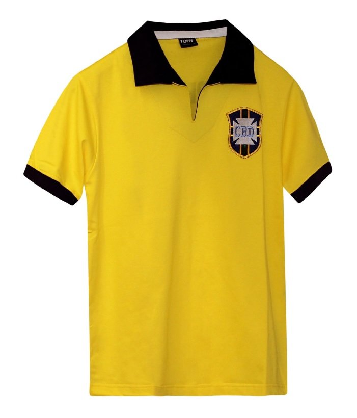 Brazil 1958 World Cup Retro Football Shirt-
