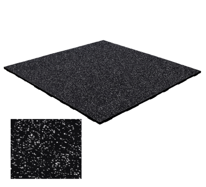 Connect Tile  20mm Gulv 100x100 Cm   Med Nister Sort