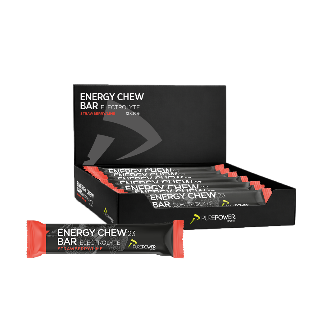 Energy Chew Bar Elektrolyt Jordbær Lime 12   30