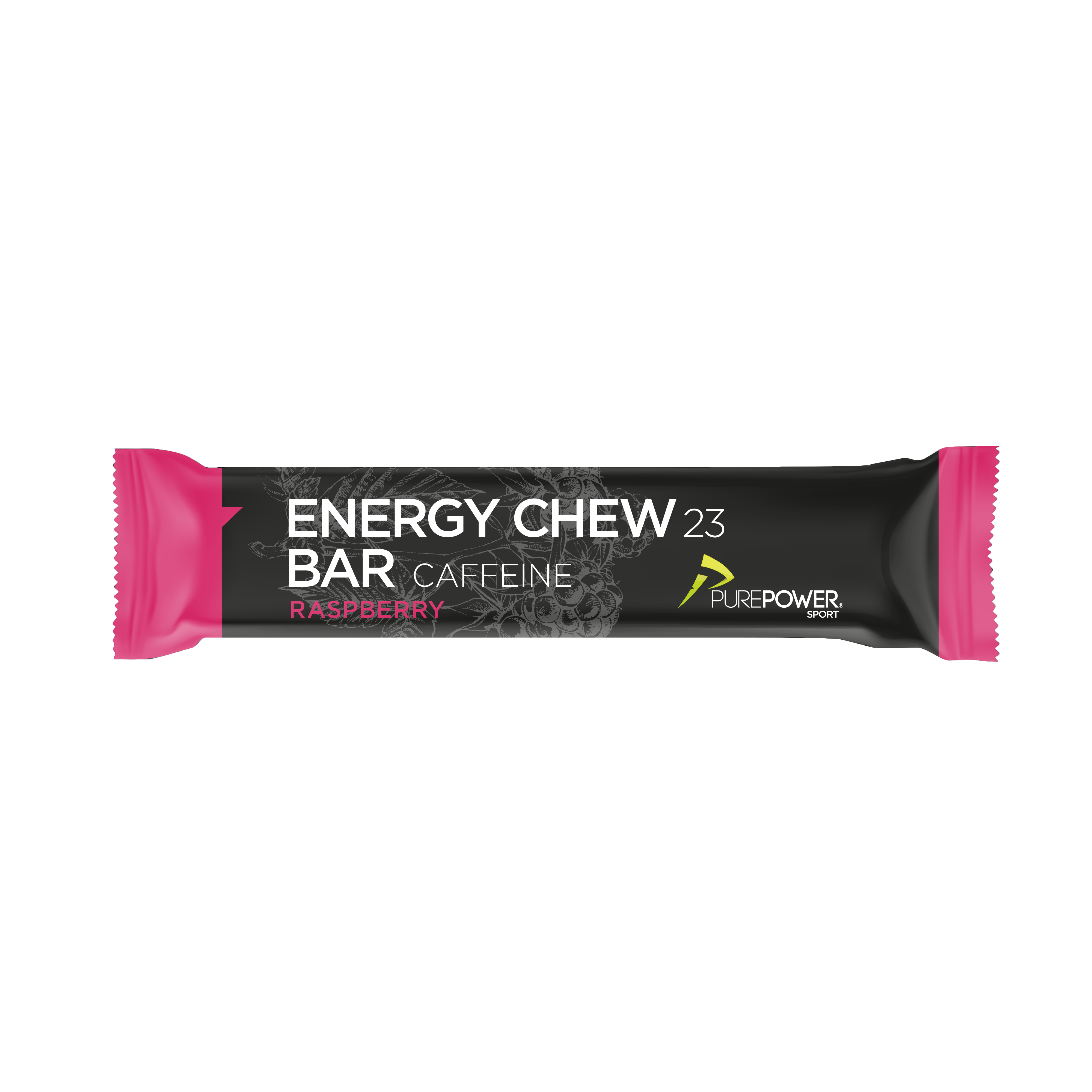 Energy Chew Bar Koffein Hindbær 30