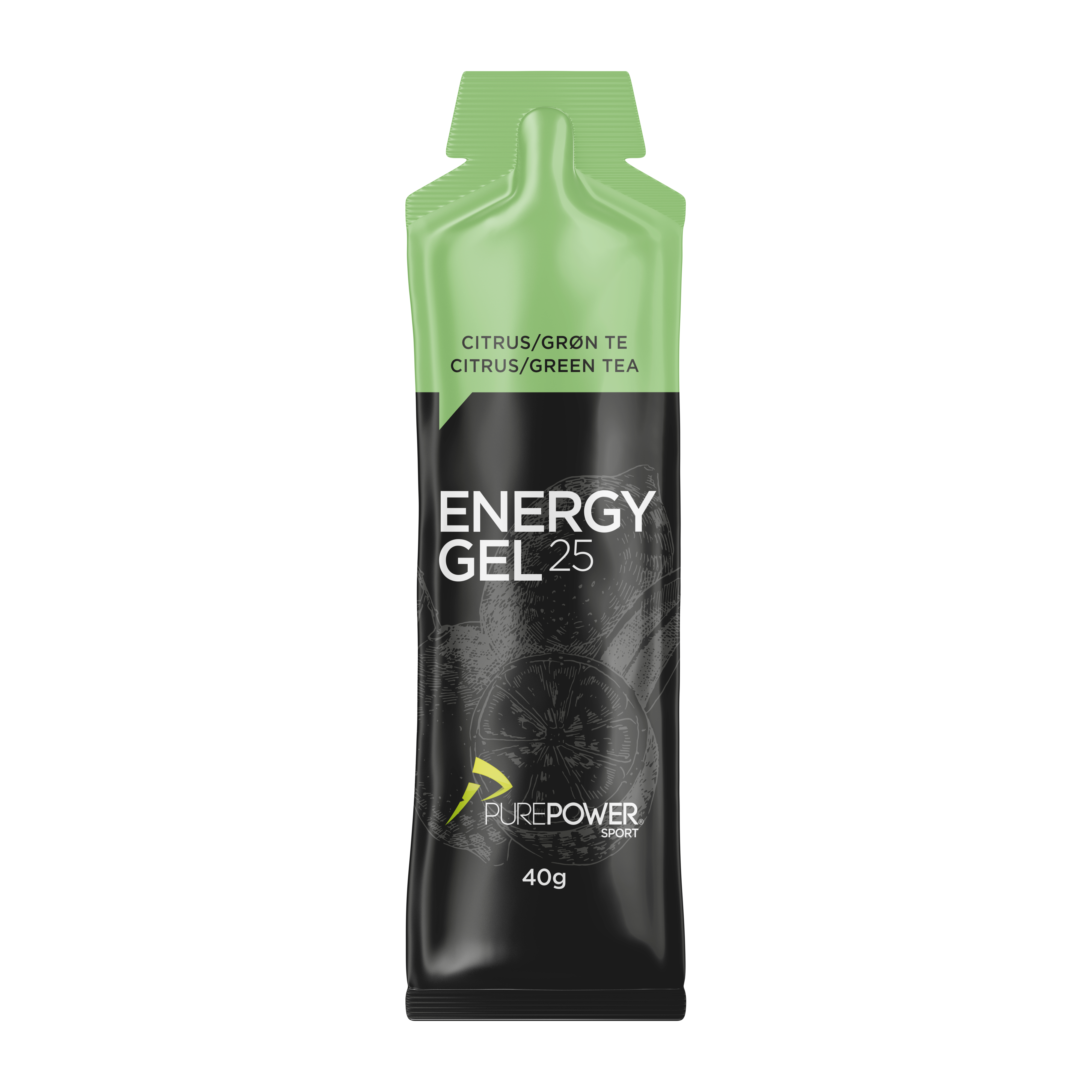 Energy Gel Citrus- Grøn Te 40