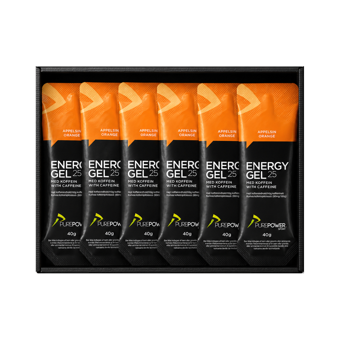 Energy Gel Koffein Appelsin 12   40
