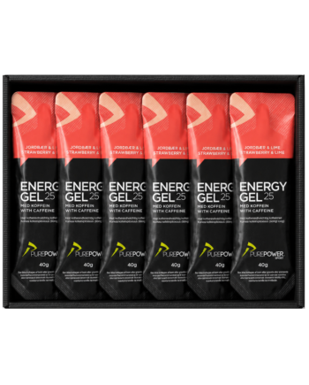 Energy Gel Koffein Jordbær Lime 12   40