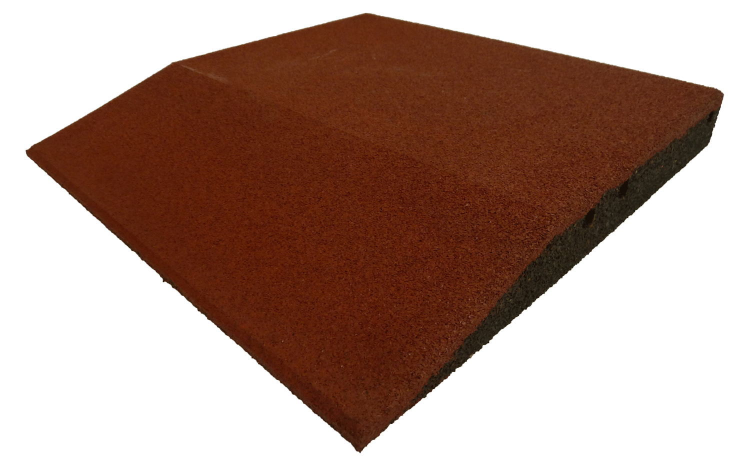 Ergofloor Ergoplay Impact Gummifliser   Faldunderlag Rampe 500x500x60 Mm Rød