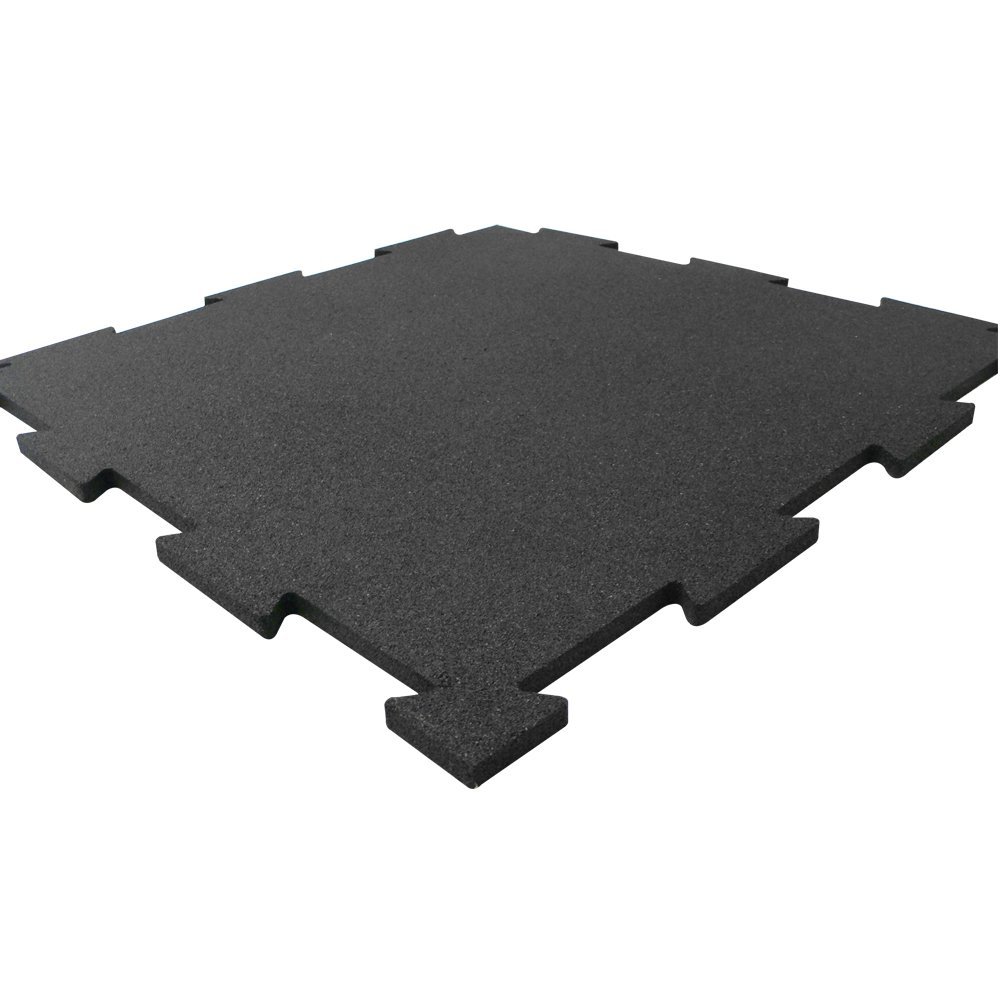 Ergofloor Ergotile Puzzle Gummifliser 518x518x15 Mm Sort
