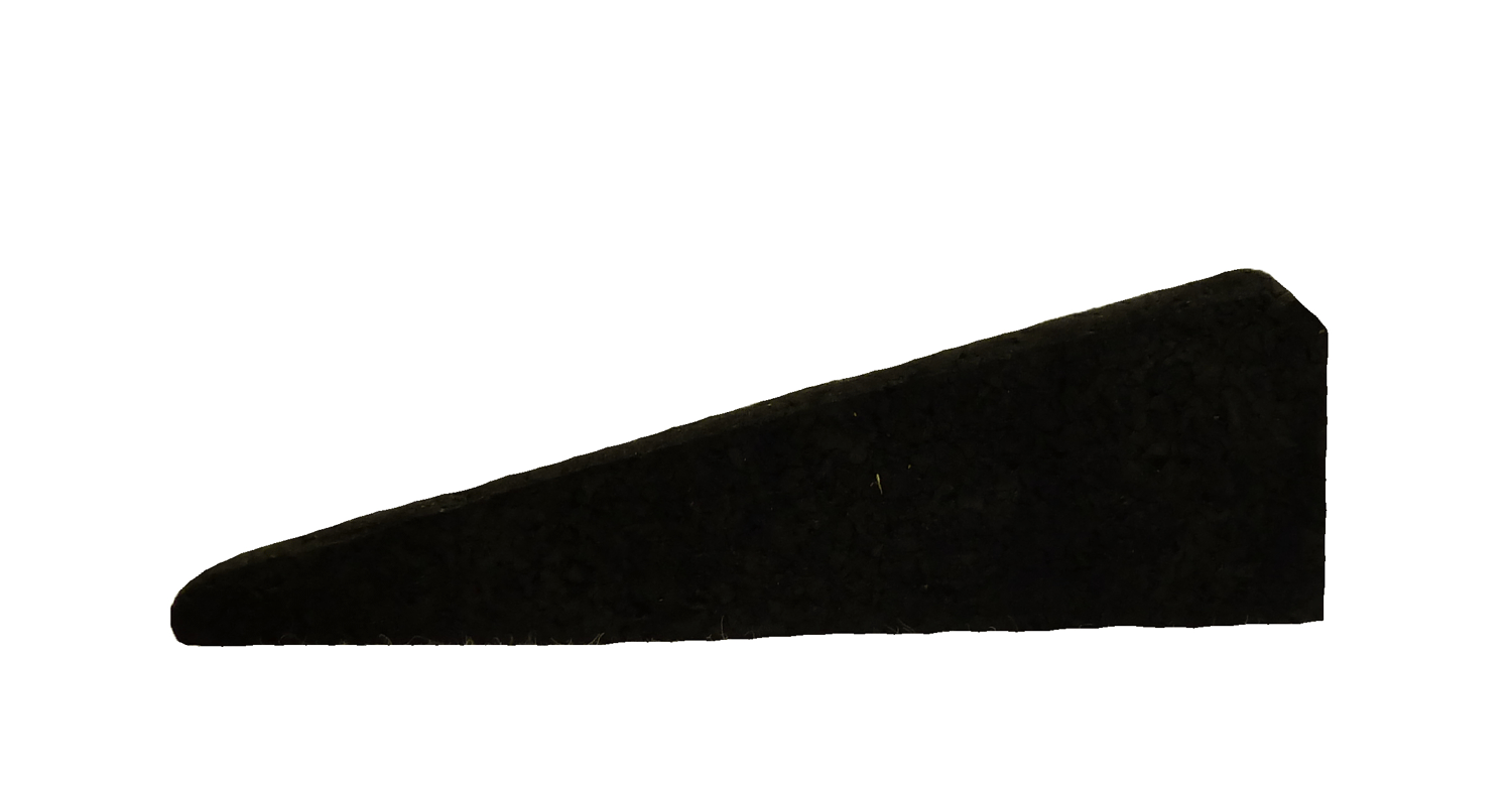 Ergofloor Ergotile Quad Gummiflise Rampe 25   80   1000 Mm Sort
