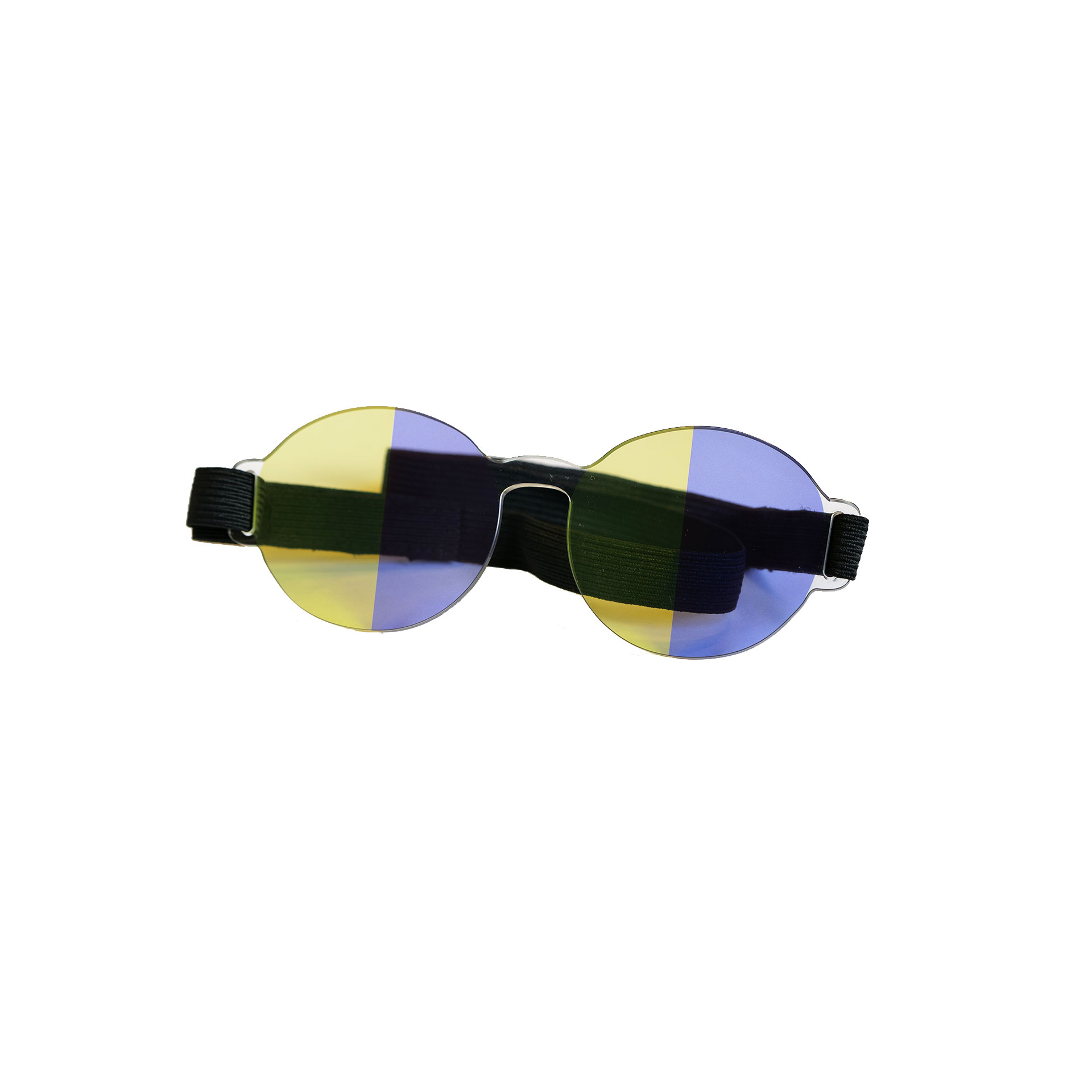 Farve Spectrum Halv-felt Brille  Blå   Gul