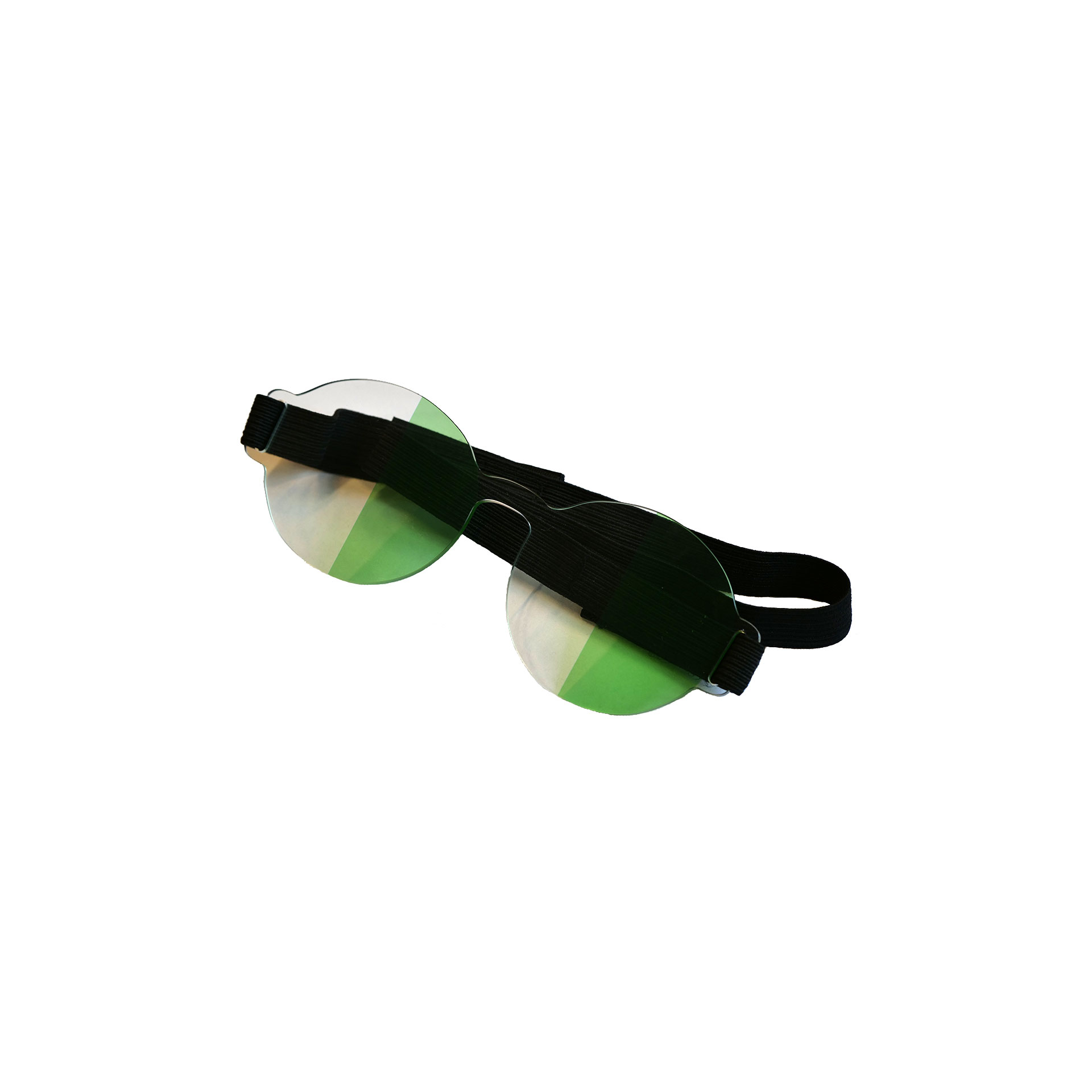 Farve Spectrum Halv-felt Brille  Grøn   Transparent