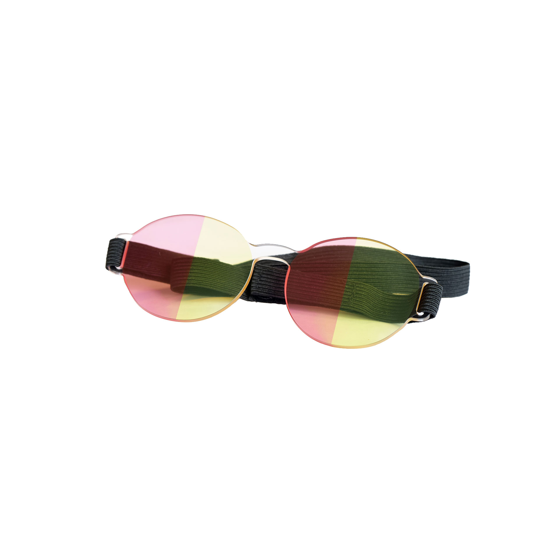 Farve Spectrum Halv-felt Brille  Rød   Gul