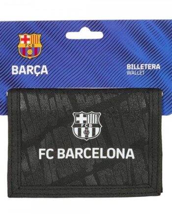 Fc Barcelona Wallet Black-silver-one-size