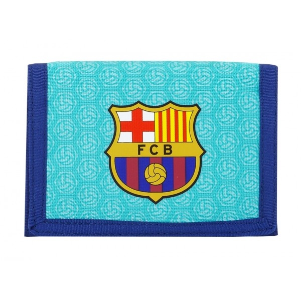 Fc Barcelona Wallet Turquoise Blue-one-size