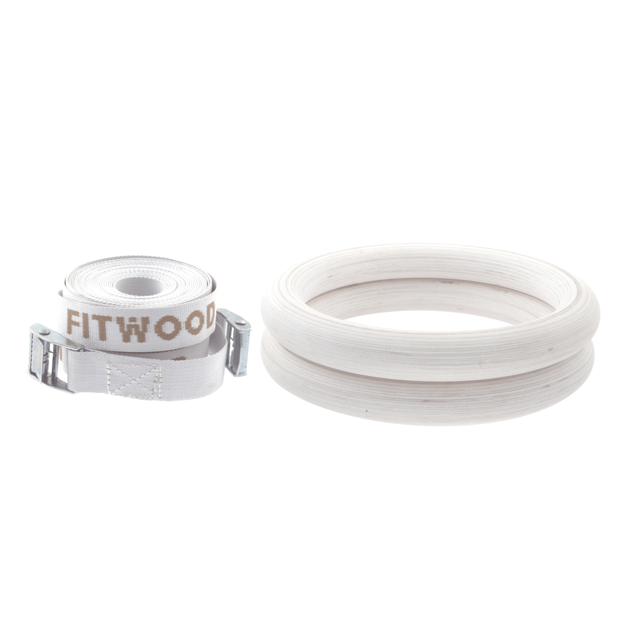 Fitwood Ulpu Gymnastikringe 28mm Glazing-overflade   Hvid Strop