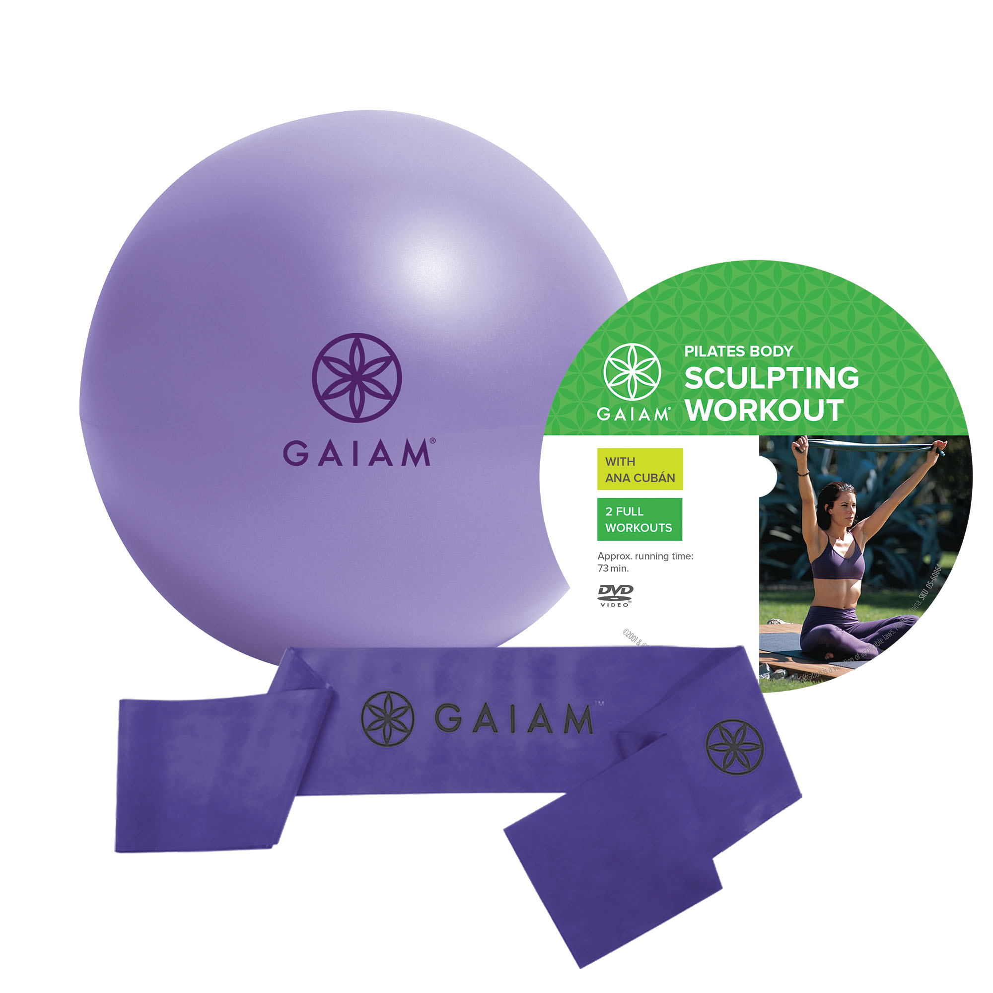 Gaiam Begynder Pilates Sæt    Dvd