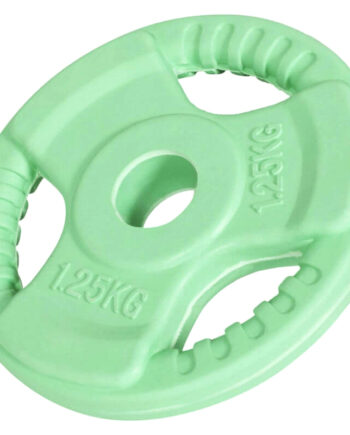 Gummi Vægtskive Med Greb   25 Kg  30 Mm