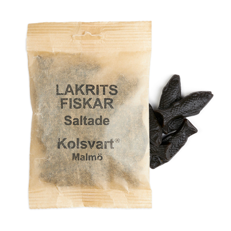 Kolsvart Salte Lakridsfisk