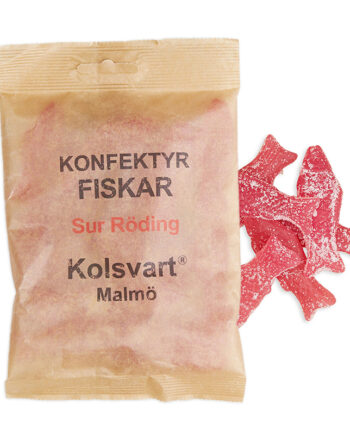 Kolsvart Syrlig Rødding Hindbær Vingummifisk