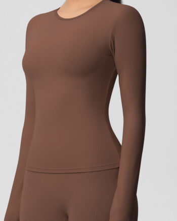 Lea Longsleeve Brown Small   Brown