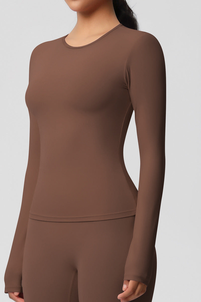 Lea Longsleeve Brown Small   Brown