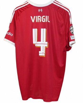 Liverpool Home Jersey 2025 26 Virgil   Error  -