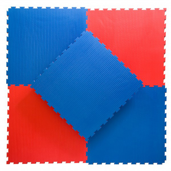 Nordic Fighter Floor Guards Fitnessgulv Rød Blå 20mm  Bløde