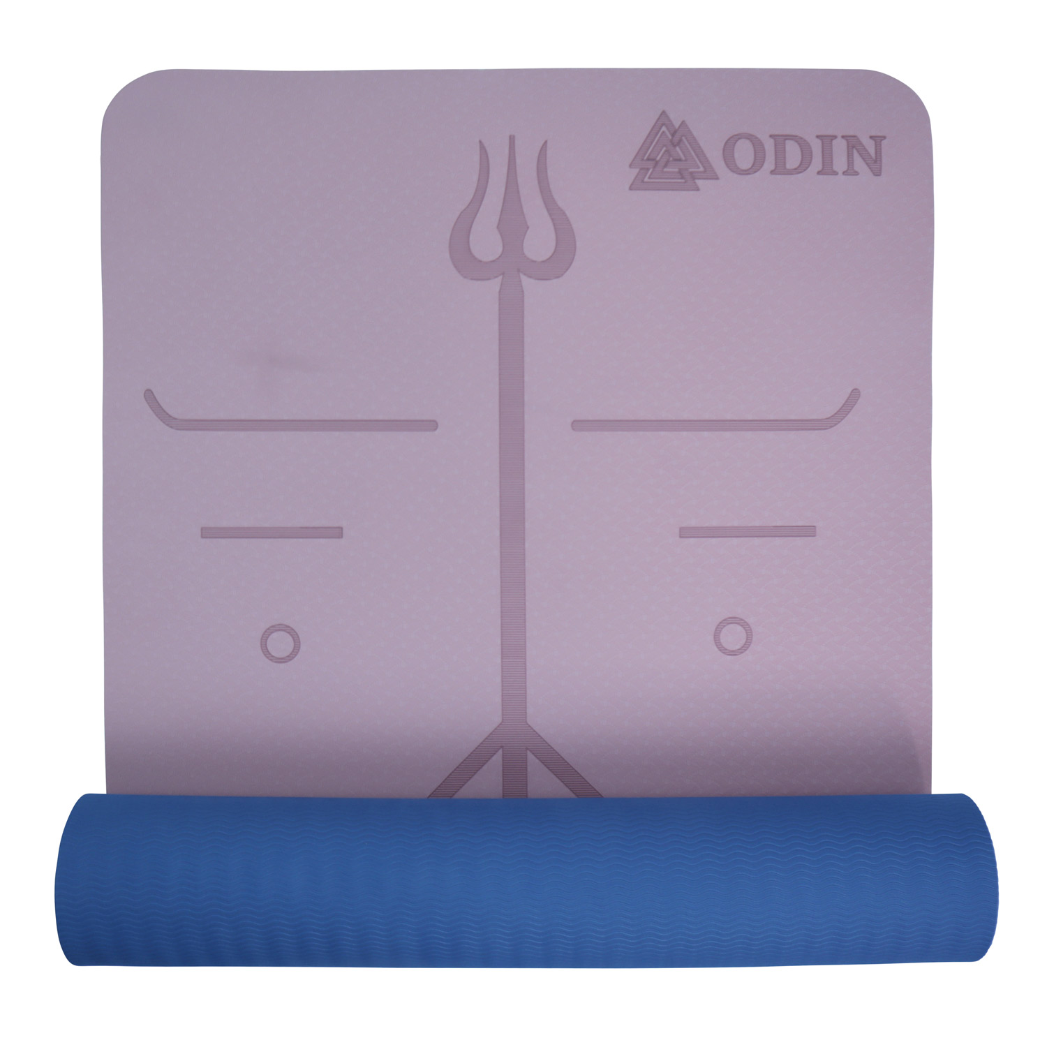 Odin Dual Pink Blue Tpe Yogamåtte   6cm
