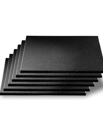 Odin Pro Gummigulv 500x500x10mm Sort    Stk  1kvm