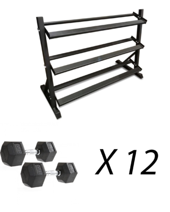 Odin Rack Bænk Til Hex Håndvægte Inkl Håndvægte  165kg