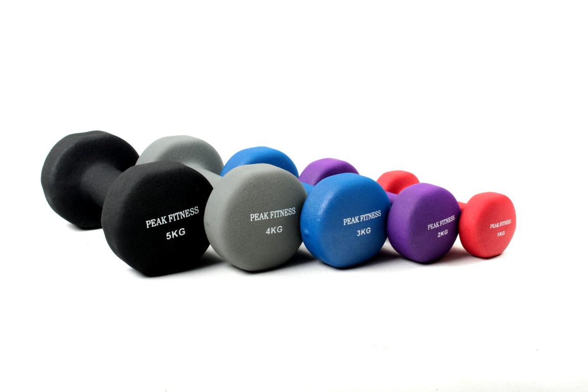 Peak Fitness   Håndvægtsæt  -  Neopren   Kg