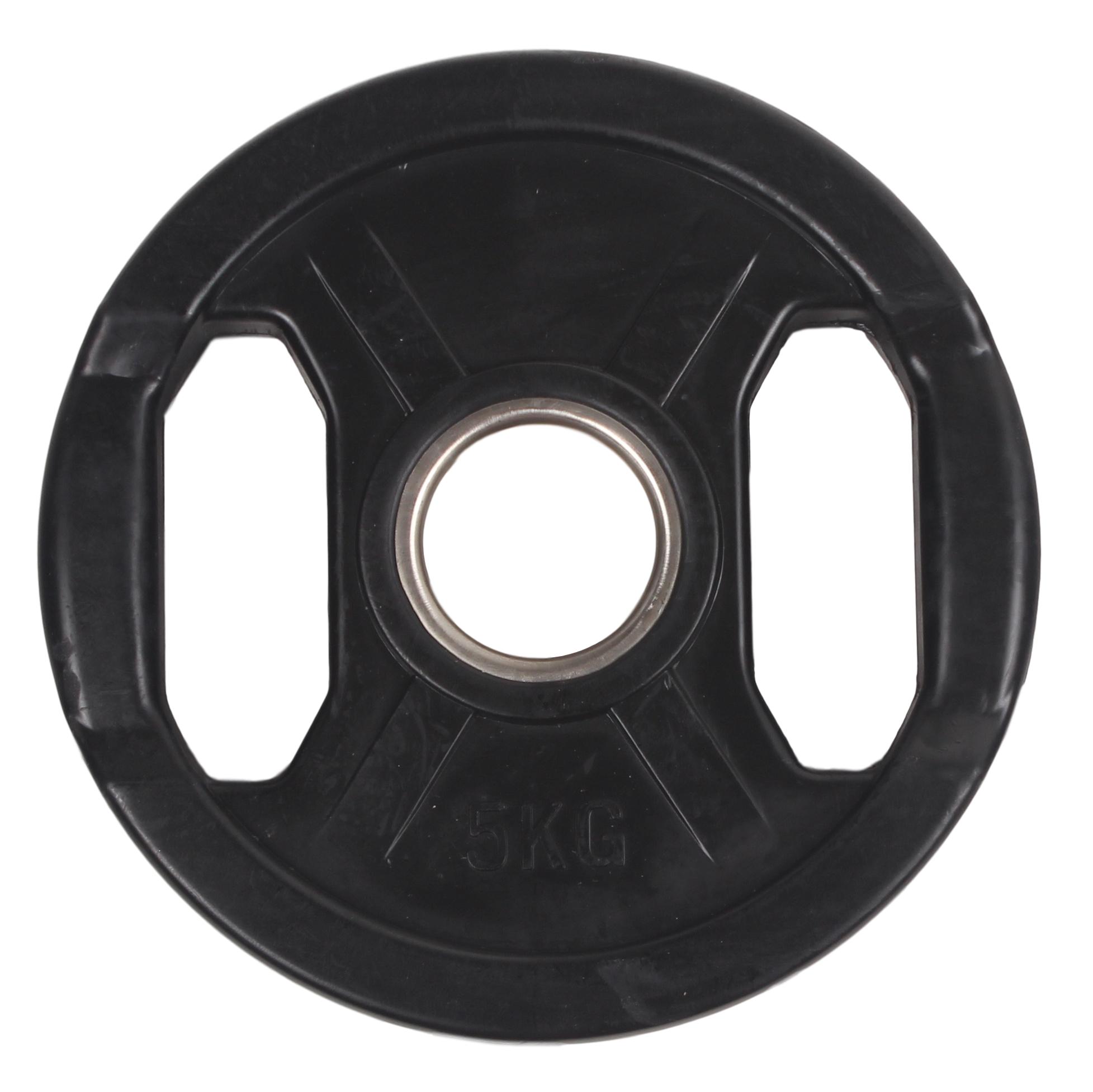 Peak Fitness  50 Mm Vægtskive   Gummi   Kg Sort