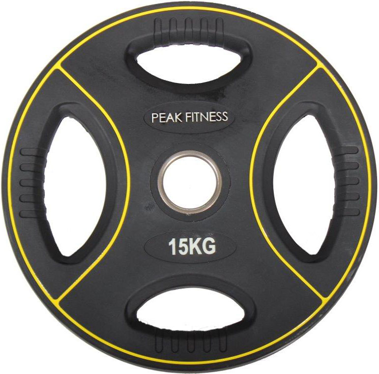 Peak Fitness  50 Mm Vægtskive Poly Urethane 15 Kg