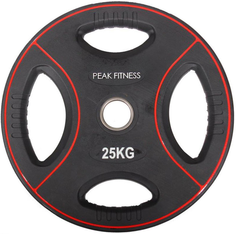 Peak Fitness  50 Mm Vægtskive Poly Urethane 25 Kg