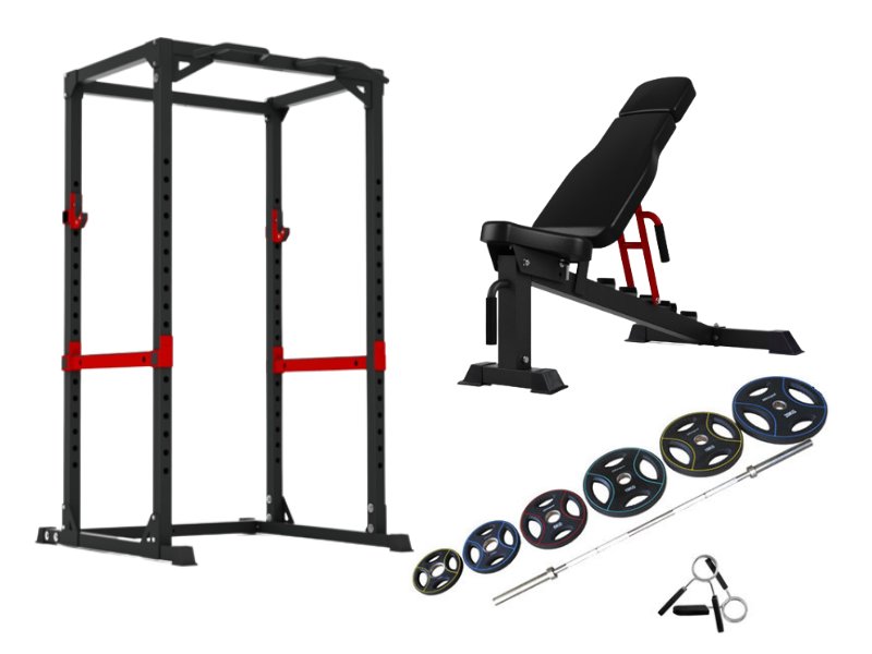 Peak Fitness  Power Rack Træningssæt