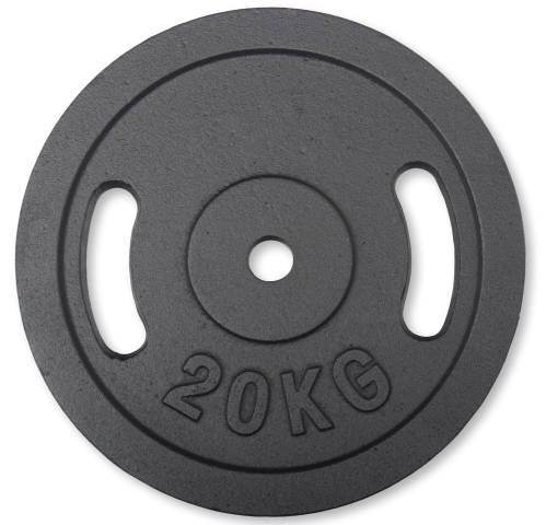 Peak Fitness Vægtskive 30 Mm  Støbejern 20 Kg