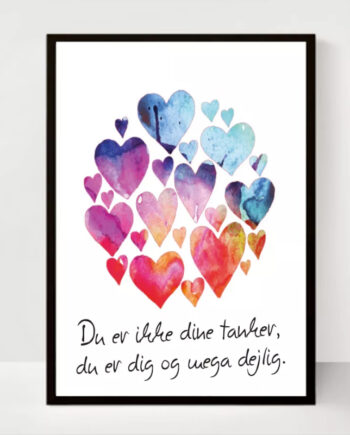 Plakat Du Er Ikke Dine Tanker