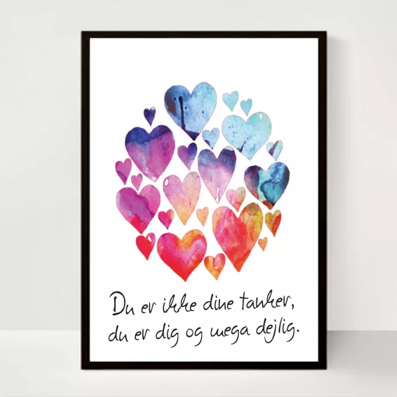 Plakat Du Er Ikke Dine Tanker