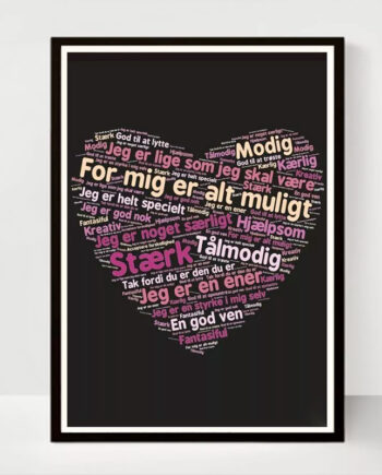 Plakat En God Ven Hjertet