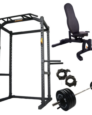 Powertec  Power Rack    Bumper Vægtsæt 128 Kg