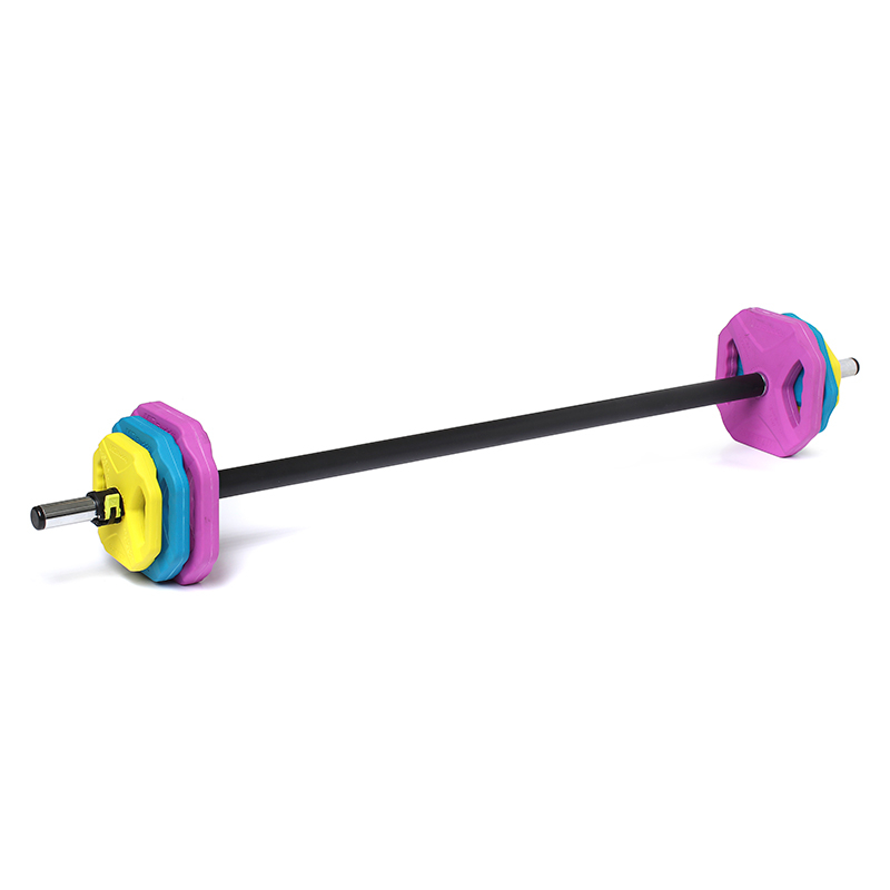 Powr   Pro Studio Pump Vægtstangssæt  Chrom Sort